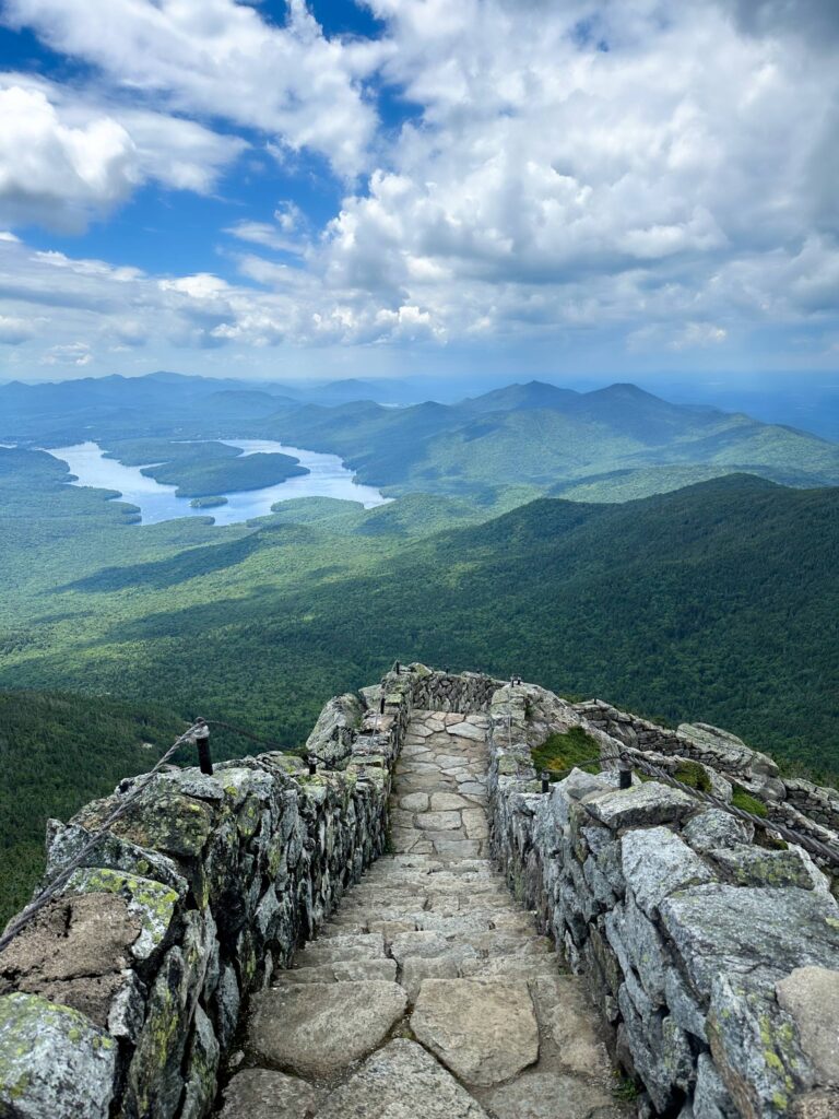 whiteface adks stone steps down a mountain
