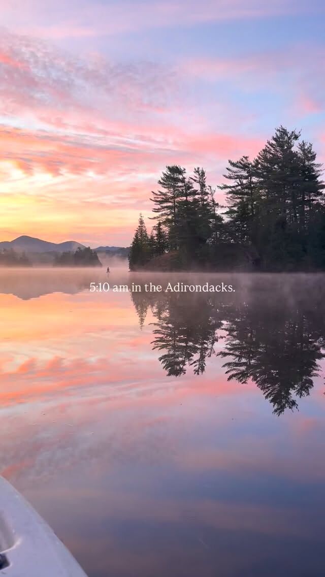 Something about summertime in the Adirondacks, before the world wakes up.  #adirondacks #upstate #newyork